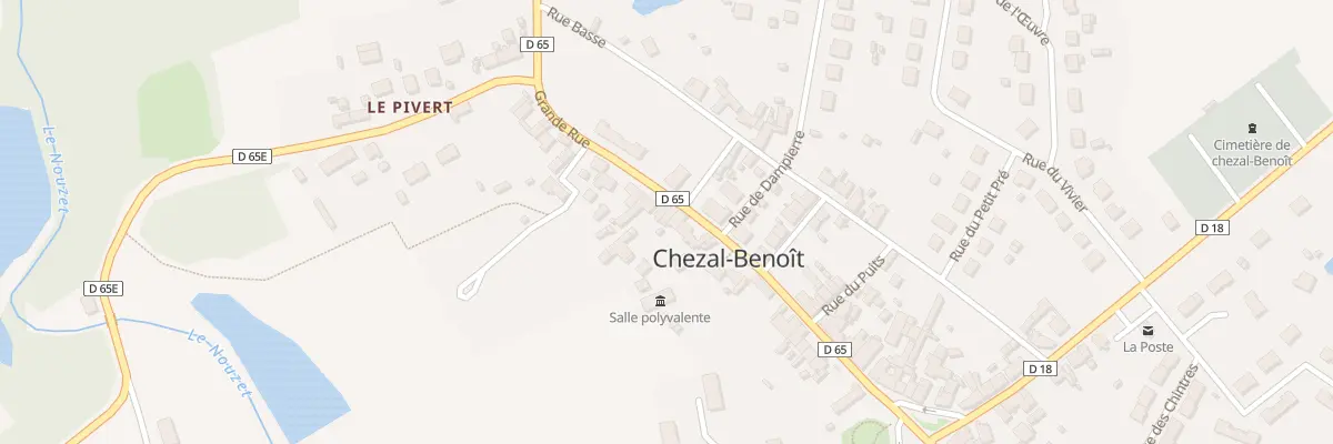 Plan du 23 Grande Rue à Chezal-Benoît