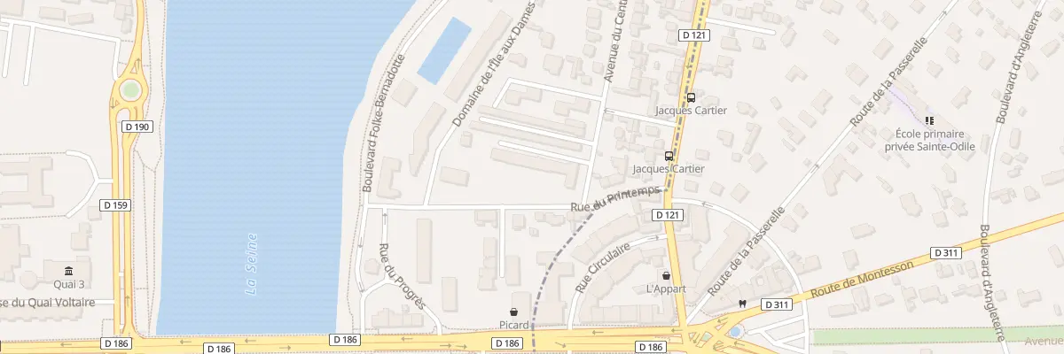 Plan du 1T Rue du Printemps au Pecq