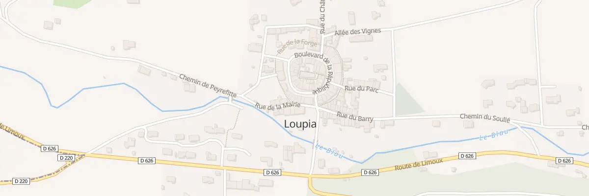 Plan du 3 Rue de la Mairie à Loupia