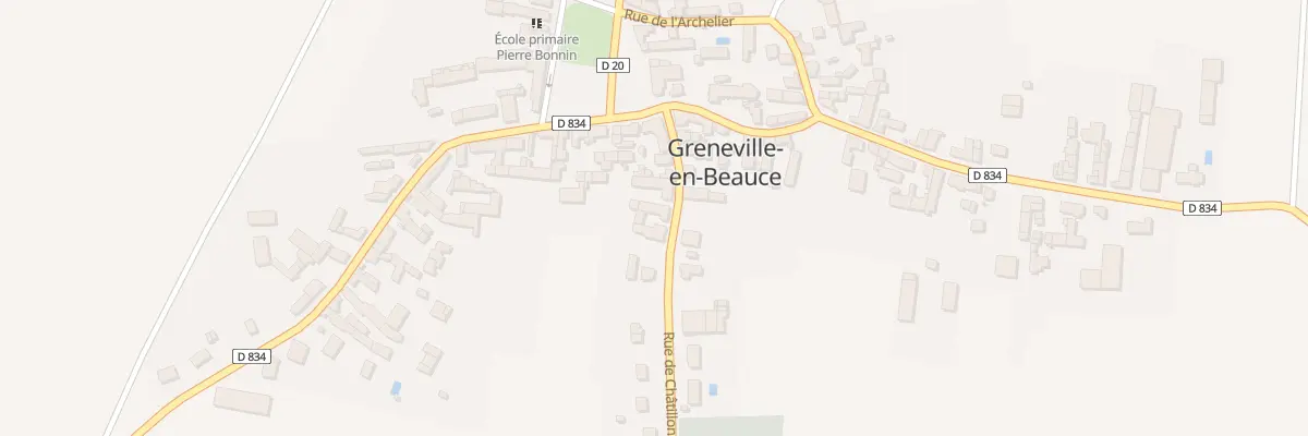 Plan du 8 Rue de Chatillon à Greneville-en-Beauce