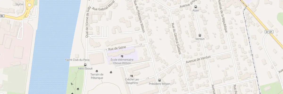 Plan du 1 Rue de Seine au Pecq