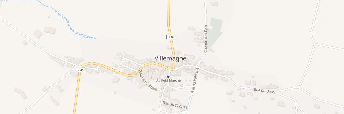 Plan du 23 Le Village à Villemagne