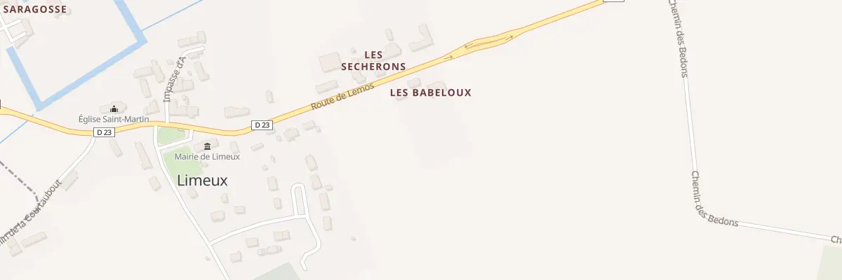 Plan du 22 Rte de Lemos à Limeux