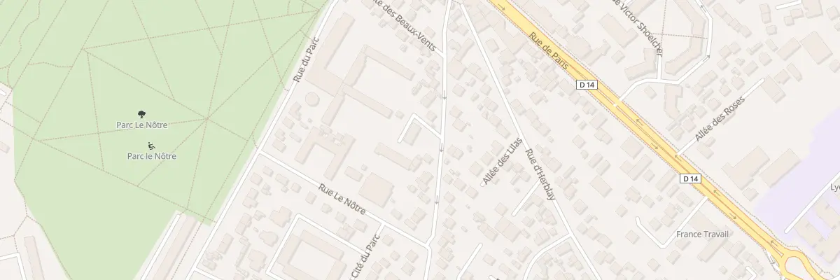 Plan du 22 Rue des Beaux-vents à Saint-Ouen-l’Aumône