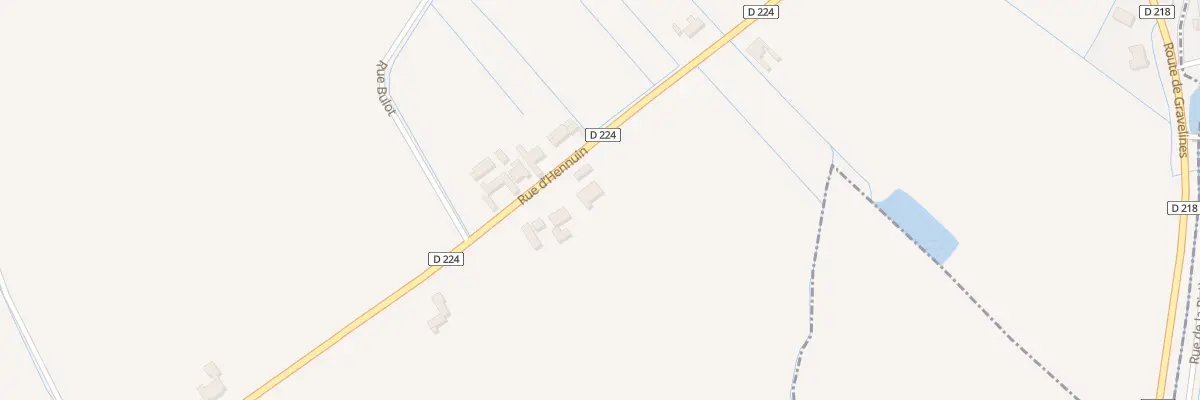 Plan du 2406 Rue d’Hennuin à Audruicq