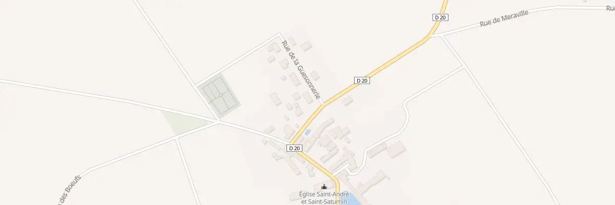 Plan du 2 Rue de la Guésonnerie à Jouy-en-Pithiverais