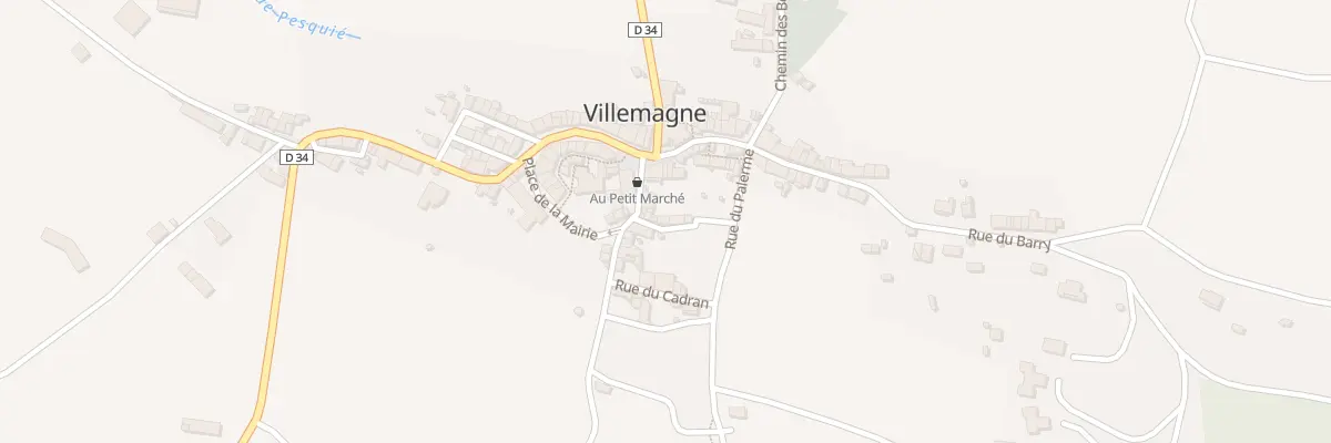 Plan du 55 Le Village à Villemagne