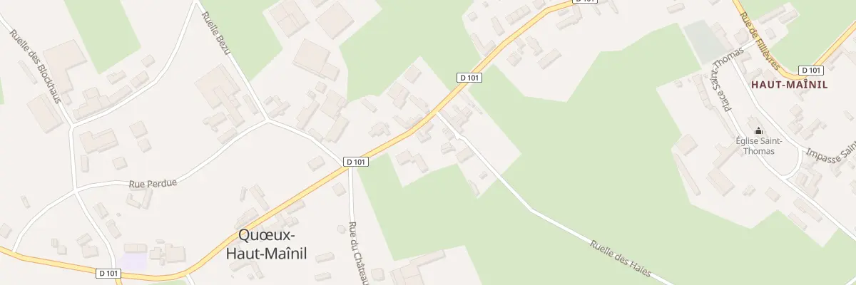 Plan du 1067 Rue de Fillièvres à Quœux-Haut-Maînil