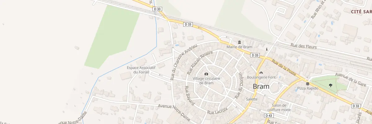 Plan du 40 Rue de la Mairie à Bram