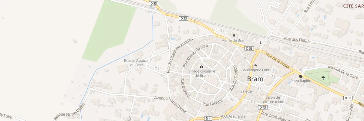 Plan du 46 Rue Alazais Razeire à Bram