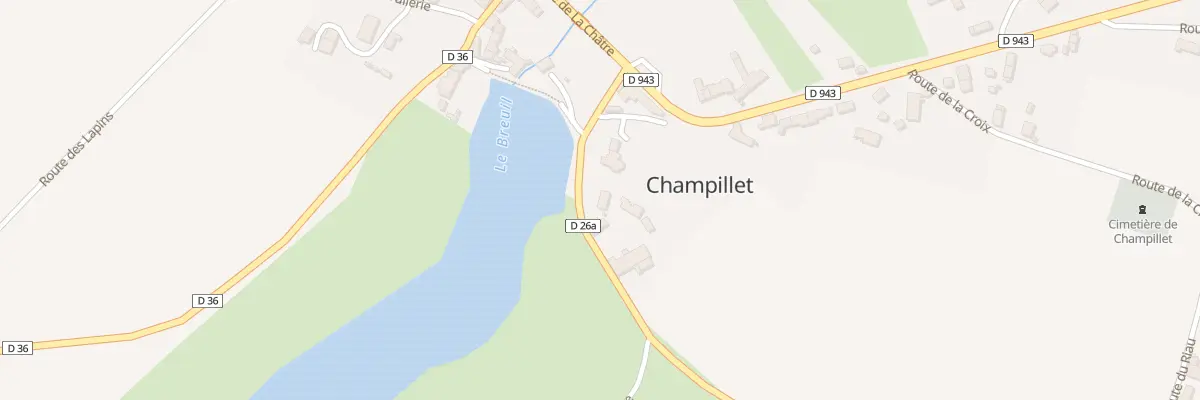 Plan du 3 Rue de l’Étang à Champillet