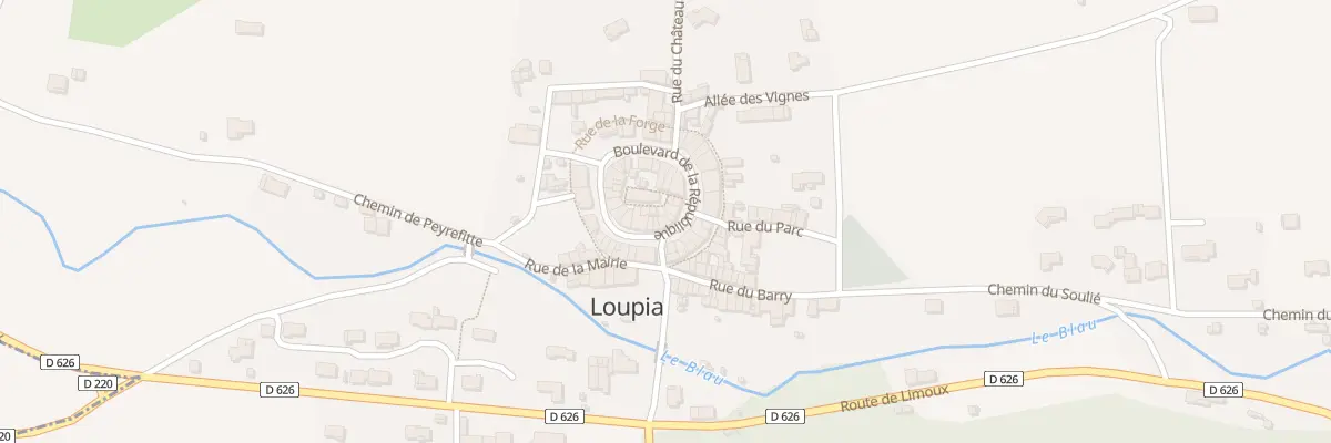 Plan du 24 Bd de la République à Loupia