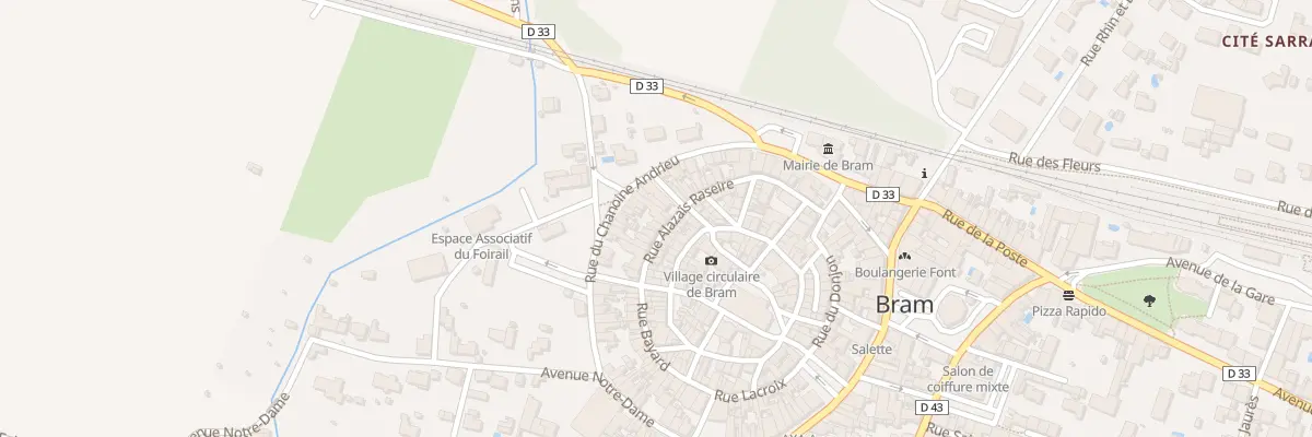 Plan du 38 Rue Alazais Razeire à Bram