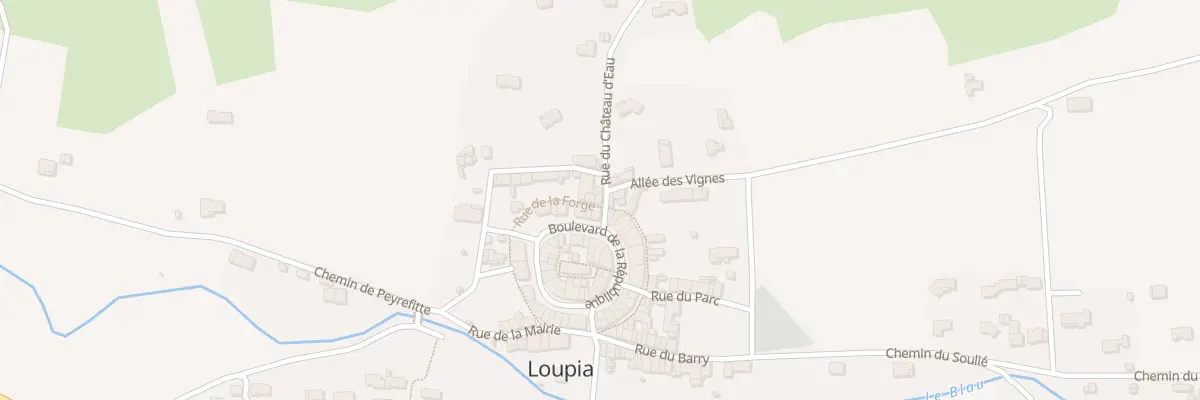 Plan du 2 Rue du Château d’Eau à Loupia