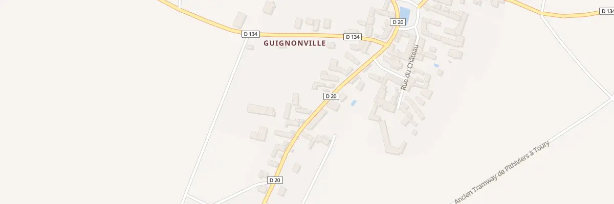 Plan du 8 Rue de la Gare à Greneville-en-Beauce