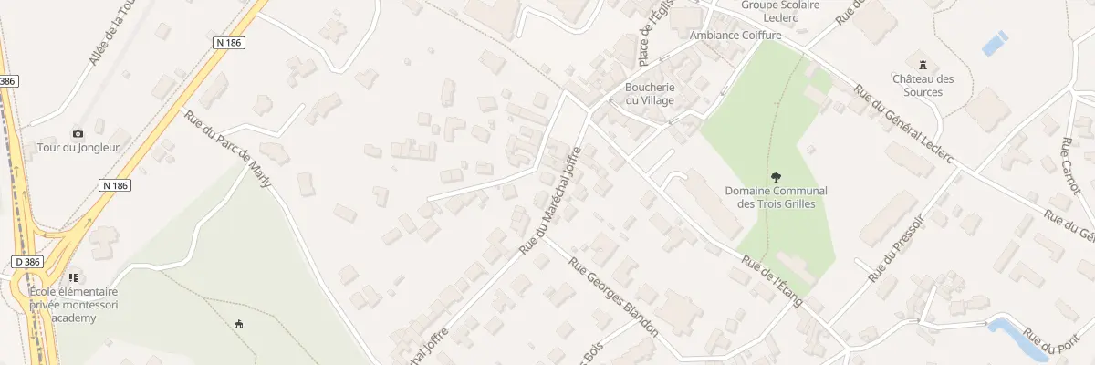 Plan du 2 Rue du Maréchal Joffre à Louveciennes
