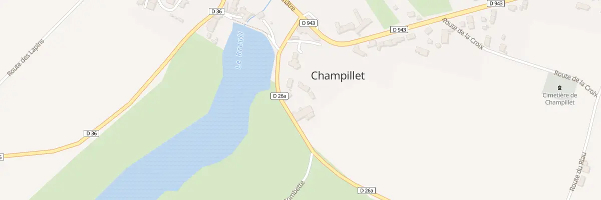 Plan du 5 Rue de l’Étang à Champillet