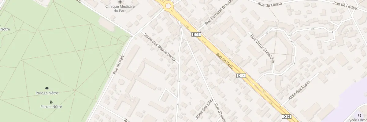 Plan du 5 Rue des Beaux-vents à Saint-Ouen-l’Aumône