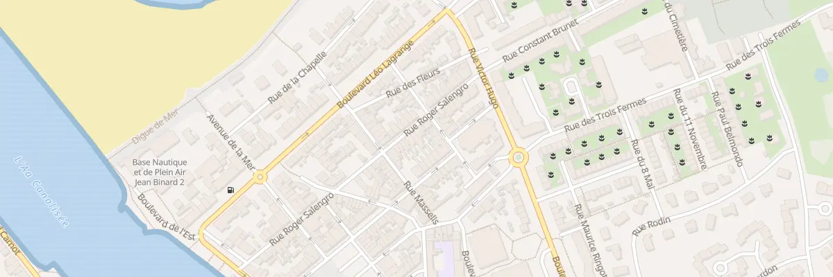Plan du 40 Rue Roger Salengro à Gravelines