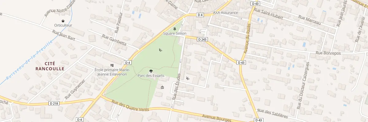 Plan du 3T Rue des Etudes à Bram