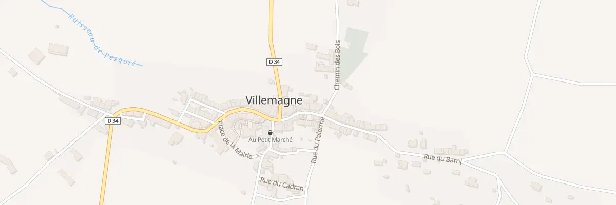 Plan du 5 Rue de l’Eglise à Villemagne