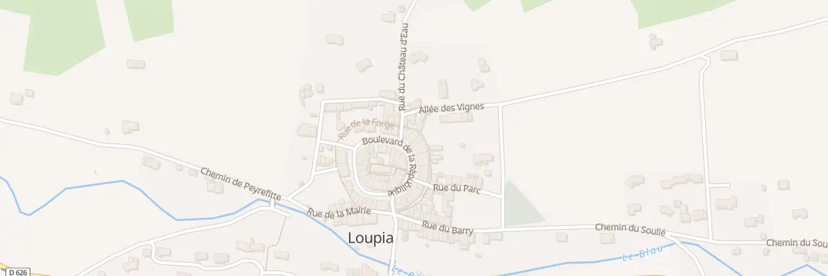 Plan du 15 Bd de la République à Loupia