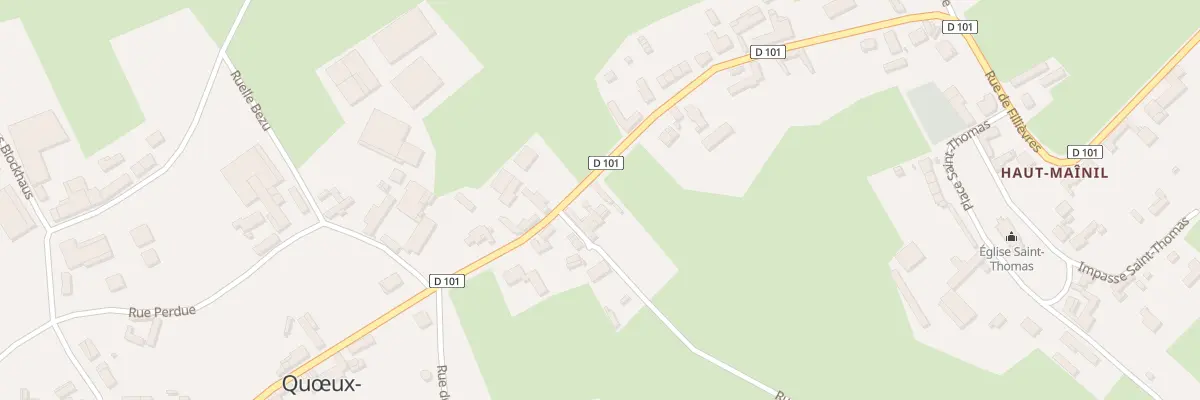 Plan du 1017 Rue de Fillièvres à Quœux-Haut-Maînil
