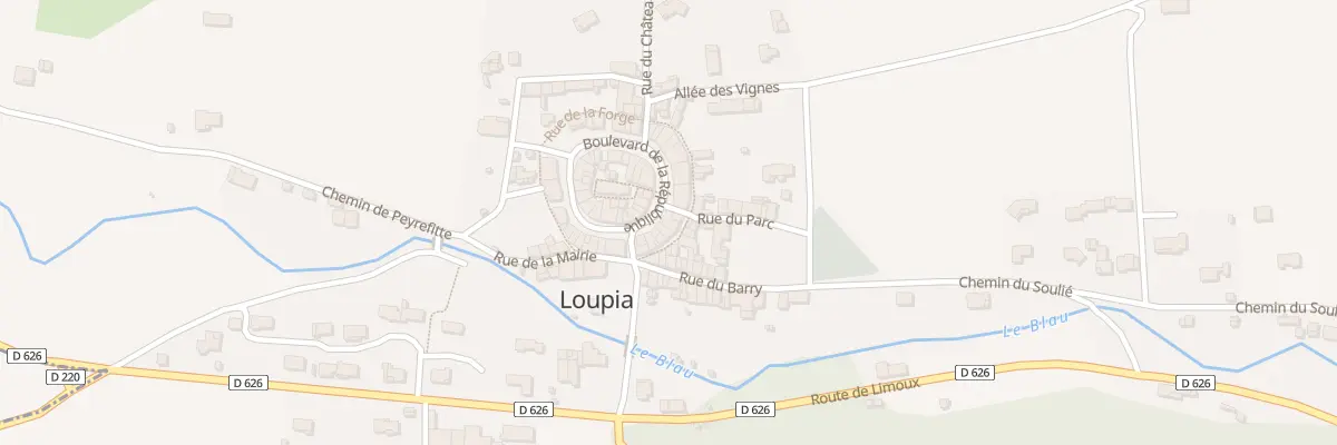 Plan du 50 Le Village à Loupia