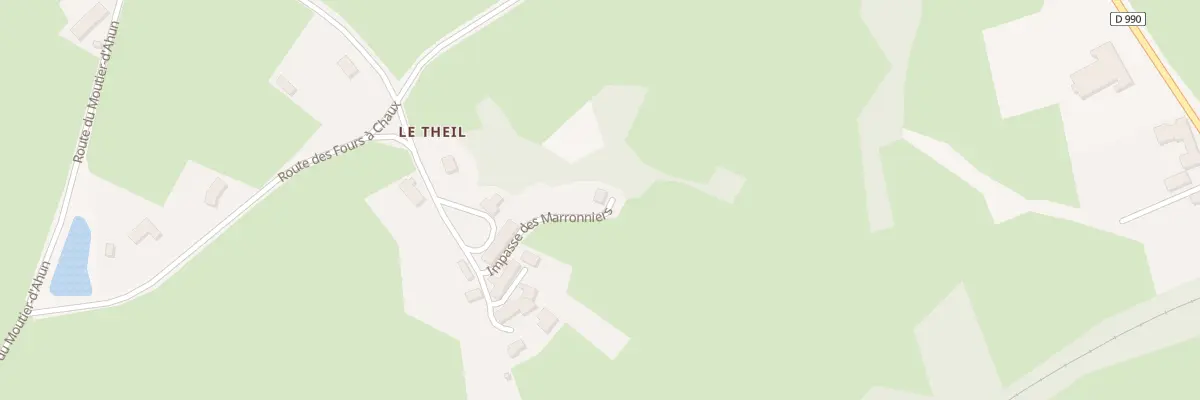 Plan du 14 Le Theil à Cressat
