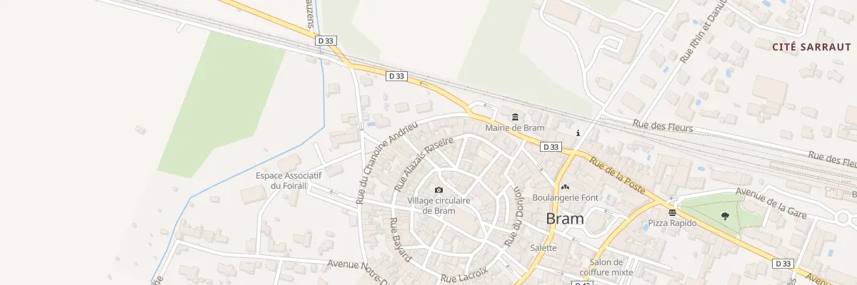 Plan du 22 Rue Alazais Razeire à Bram