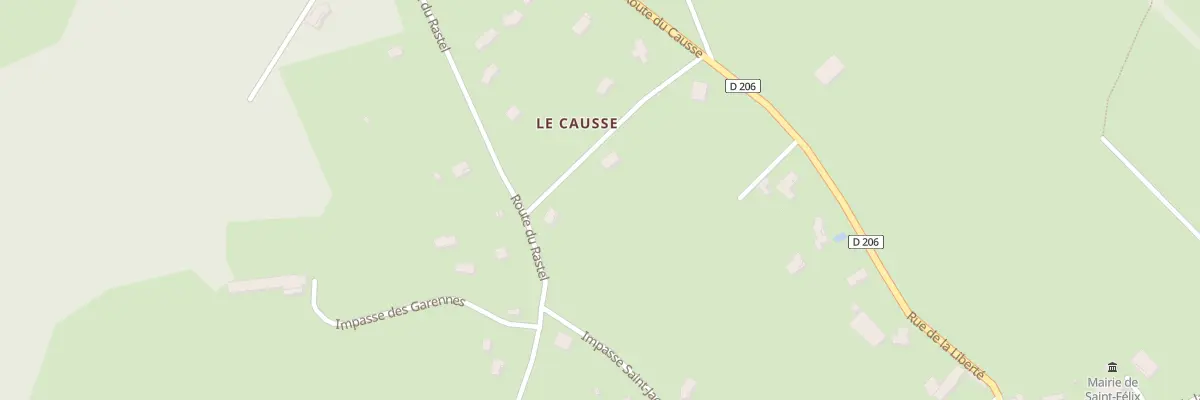 Plan du 5887F Le Causse à Saint-Félix