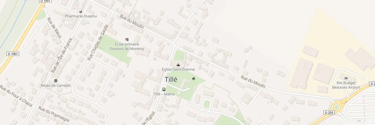 Plan du 1 Rue de l’Eglise à Tillé