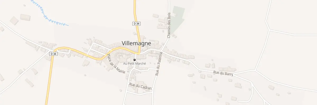 Plan du 47 Le Village à Villemagne