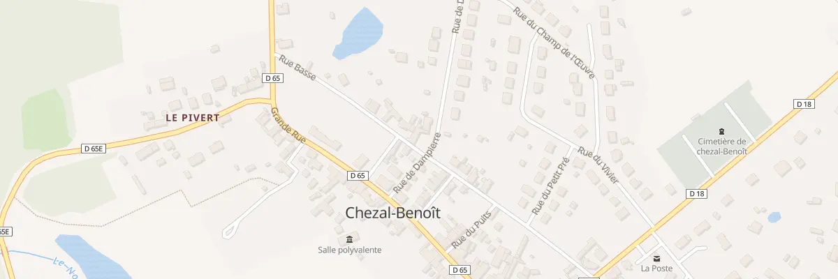 Plan du 2 Rue Basse à Chezal-Benoît