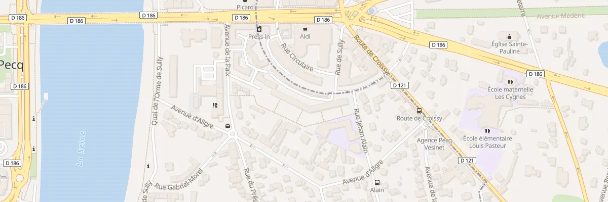 Plan du 2 Rue Jehan Alain au Pecq