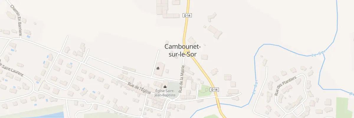 Plan du 1 Rue de la Mairie à Cambounet-sur-le-Sor
