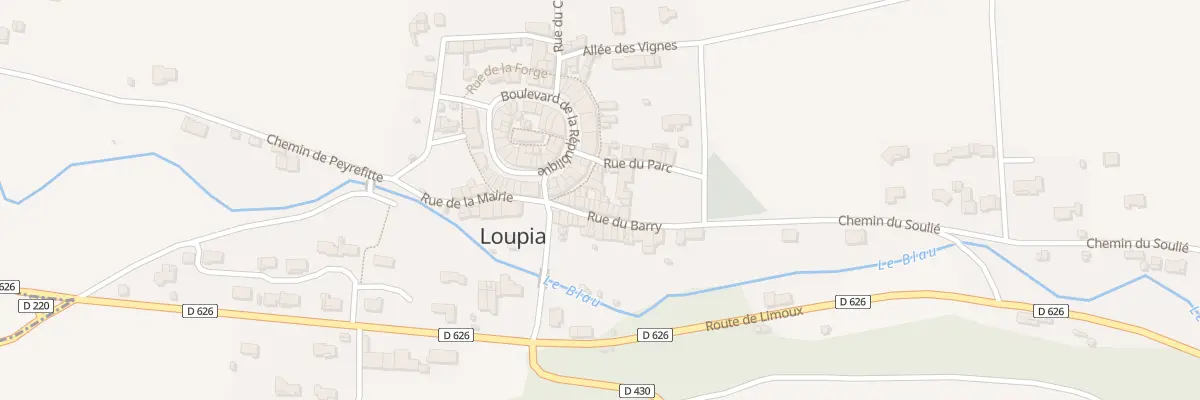 Plan du 8 Rue du Barry à Loupia