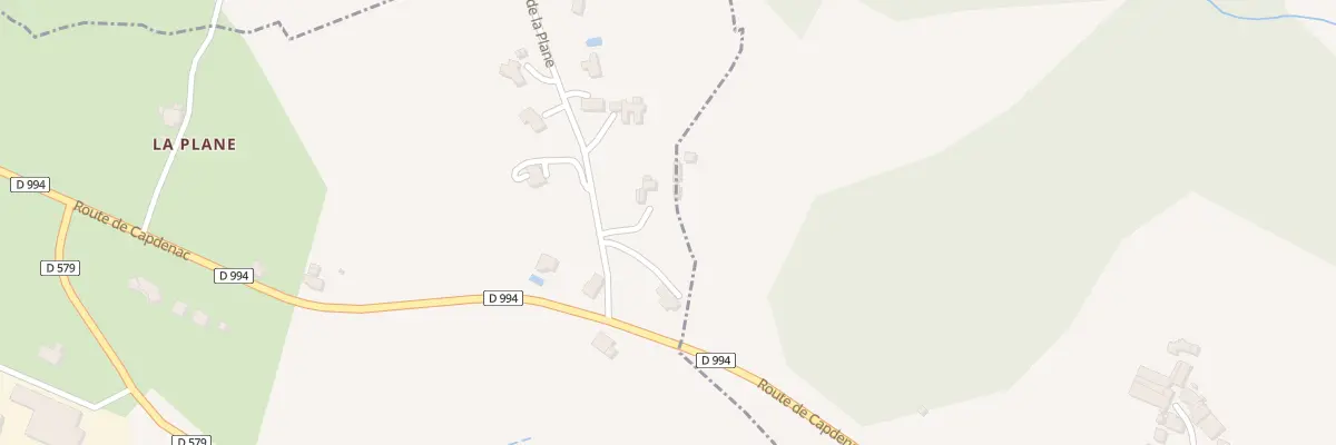 Plan du 5045 La Plane à Asprières