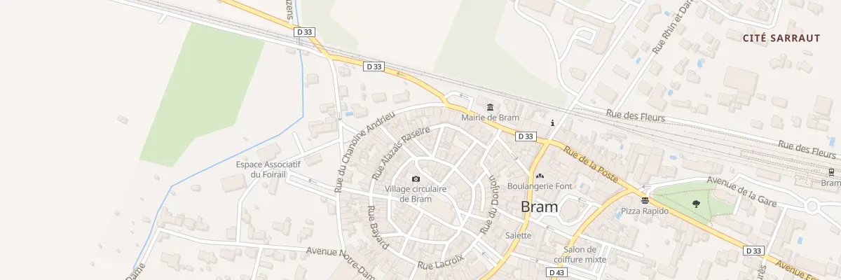 Plan du 19 Rue de la Mairie à Bram