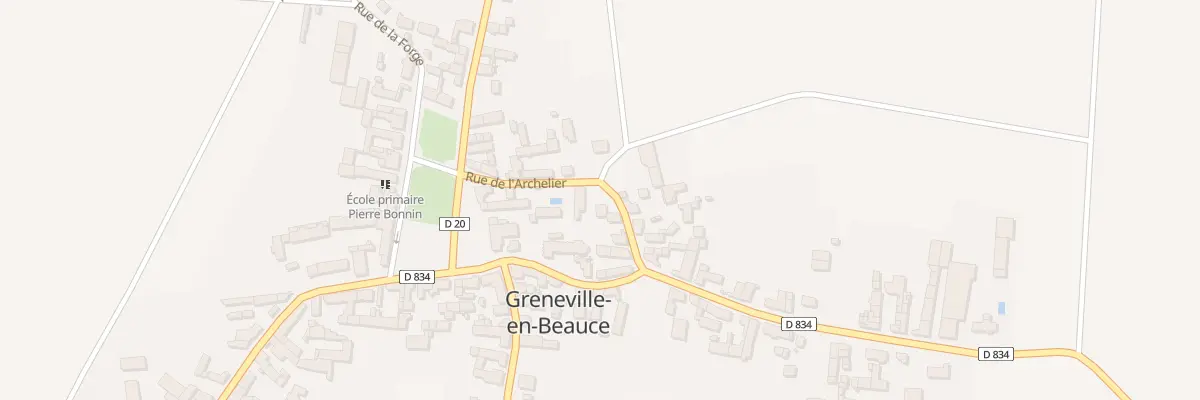 Plan du 4 Rue de l’Archelier à Greneville-en-Beauce