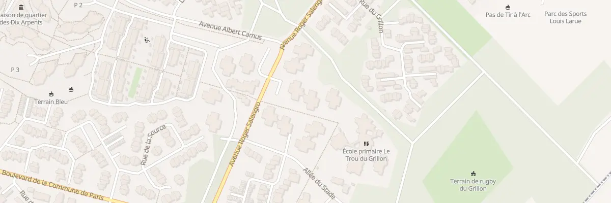 Plan du 1 All du Stade à Éragny-sur-Oise
