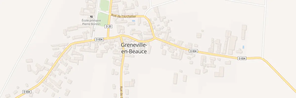 Plan du 10 Rue du Bout de la Ville à Greneville-en-Beauce