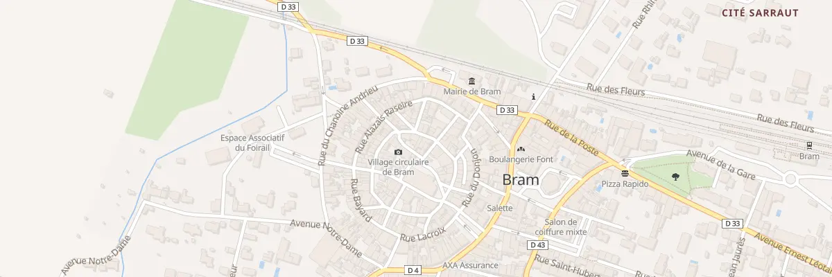 Plan du 19 Rue des Jardiniers à Bram