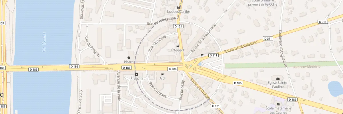 Plan du 124 Bd Carnot au Vésinet