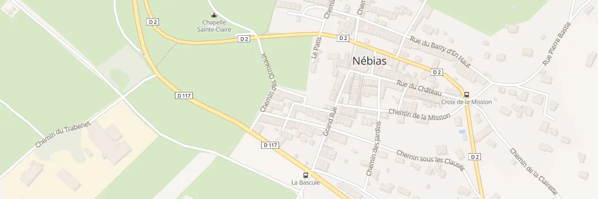 Plan du 5 Rue des Remparts à Nébias
