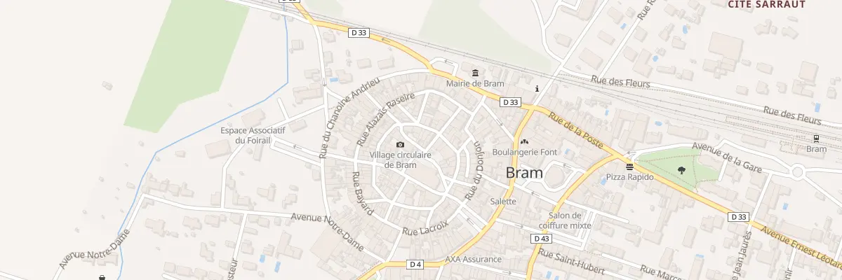 Plan du 17 Rue des Jardiniers à Bram