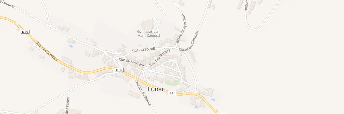 Plan du 86 Rue de la Porte du Suquet à Lunac