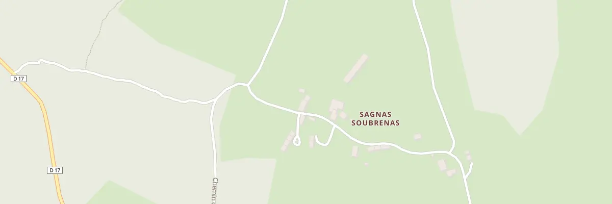Plan du 20 Sagnas Soubrenas à Blessac