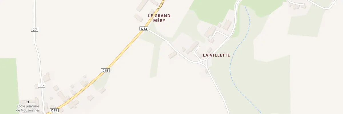 Plan du 1 La Villette à Nouzerines