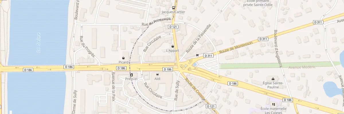 Plan du 122 Bd Carnot au Vésinet
